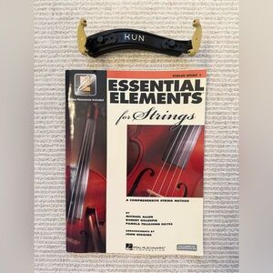 Kun 3/4 Shoulder Rest and New Essential Elements Violin Book 1